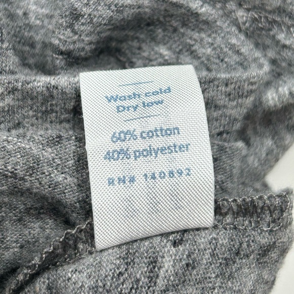 Marine Layer Signature Crewneck Tee T-Shirt Womens Large Heather Gray Soft - Picture 9 of 11